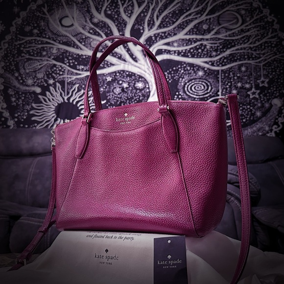 kate spade Handbags - Vintage Y2K kate spade Purple pink soft Leather Tote Bag ❌60% OFF SALE❌